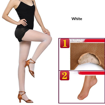 Professional Latin Dance Competition Socks Pantyhose For Slimming Legs