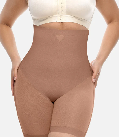 High-waisted Butt-lifting Mid Thigh Shaping Shorts