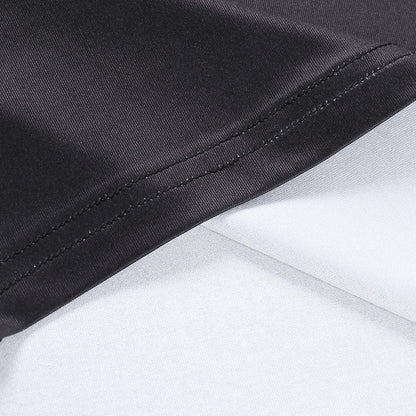 Deep V High Slit Casual Fashion Human Body Printed Sexy Sling Dress