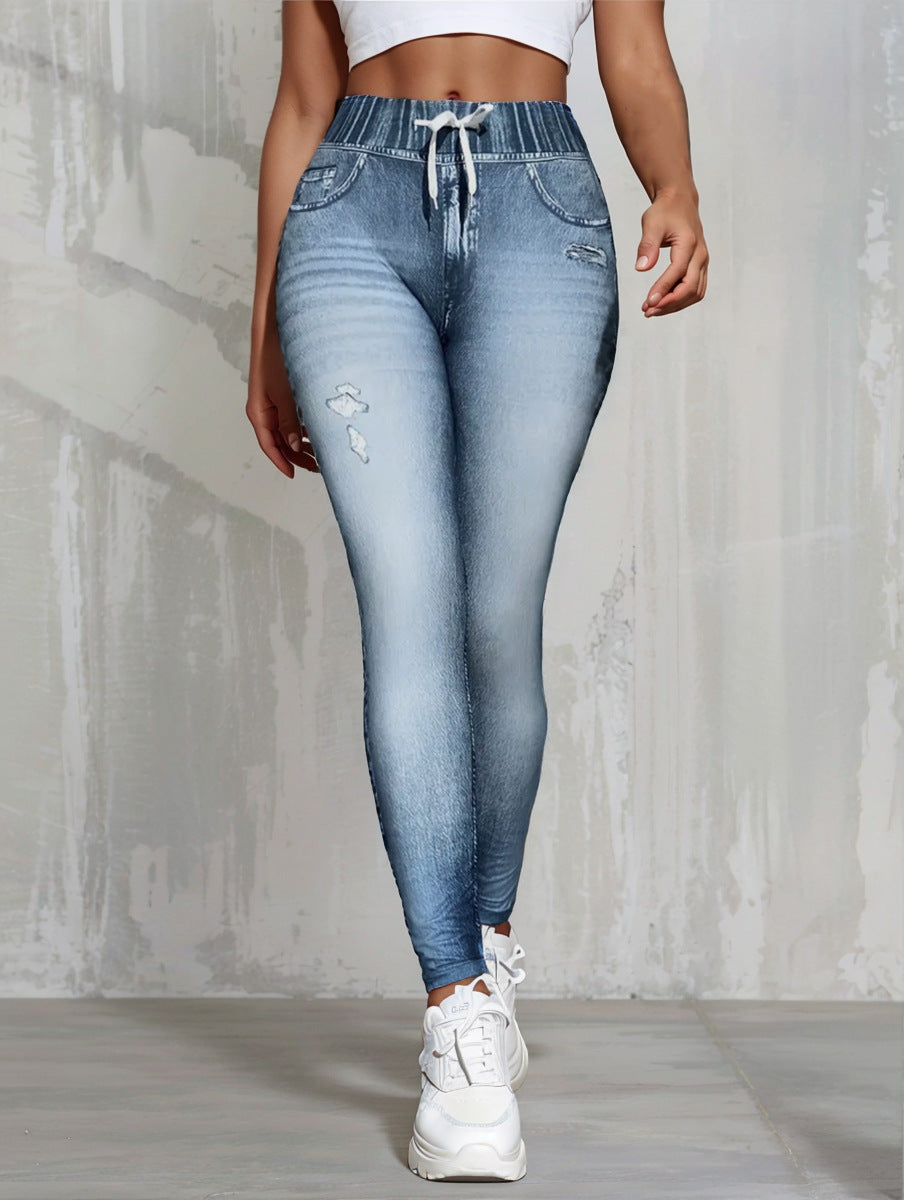 High-elastic Butt-lifting Base Leggings For Women