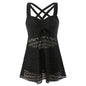 Korean Version Of Solid Color Lace One-piece Swimsuit