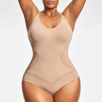 Women's Firm Control Tank Shapewear - Bust Support & Waist Butt Contour Bodysuit