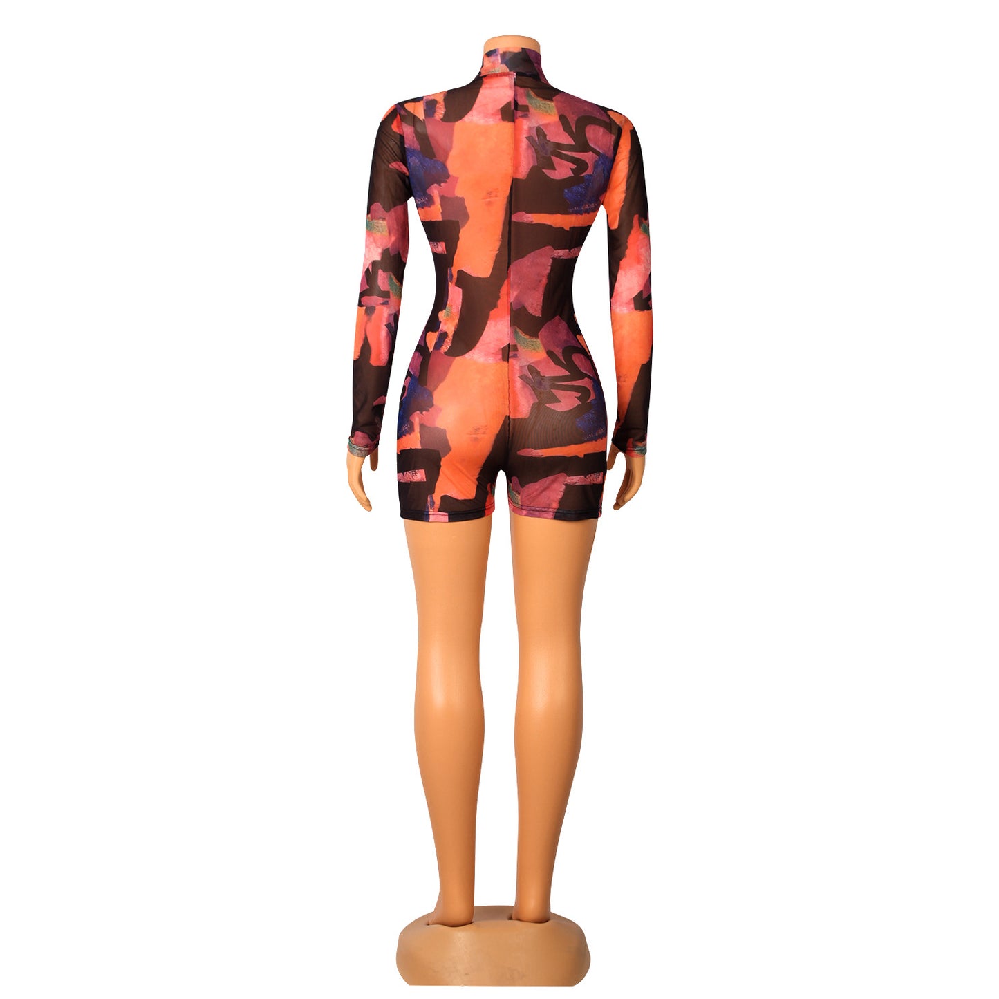 Fashion Sexy Digital Print Jumpsuit
