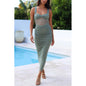 Women's Sling Zipper Casual Multicolor Dress